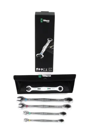 Wera Joker Set de clés mixtes à cliquet + Etui en tissu de haute qualité, 4 pcs. (05073290001) Usine Directe