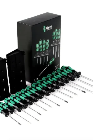 Nouveauté Wera Kraftform Big Pack 300 Set de tournevis + 2x Racks de rangement, 14 pcs. (05105630001)