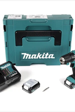 Makita DF 331 DSAJ Perceuse-visseuse sans fil 10,8V 30Nm + Coffret de transport MakPac + 2x Batteries BL1020B 2,0Ah + Chargeur DC10SA Prix Bas