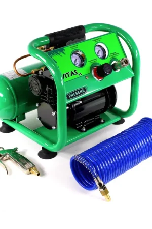Prebena Komplettpaket Blaspistole mit Standarddüse ( Z170.80B ) + Spiralschlauch 7,5 m ( Z160.11 ) + Kompressor VITAS 45 Livraison Express