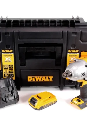 Petit Prix DeWalt DCF 897 D1 18 V Brushless Li-Ion Visseuse à percussion sans fil + Coffret de transport T-STAK Box II (3/4") + 1x Batterie 2,0 Ah + Chargeur