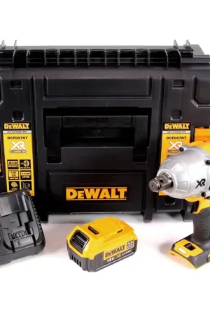 DeWalt DCF 897 M1 18 V Brushless Li-Ion Clé à chocs sans fil + Coffret T-STAK II (3/4") + 1 x Batterie 4,0 Ah + Chargeur Commander Maintenant
