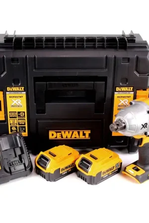 DeWalt DCF 897 M2 18 V Brushless Li-Ion Visseuse à choc sans fil + Coffret de transport T-STAK Box II (3/4") + 2x Batteries 4,0 Ah + Chargeur Retour Gratuit