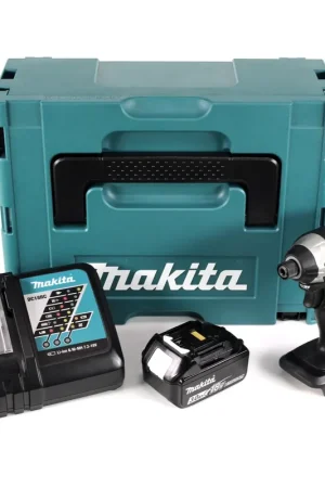 Makita DTD 152 RF1J B 18 V Li-Ion Visseuse à percussion sans fil Edition spéciale de couleur Noir de couleur Noir + Coffret de transport Makpac + 1x Batterie BL 1830 3,0 Ah + Chargeur DC 18 RC Prix Réduit