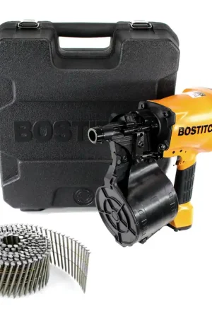 Top Vente Bostitch N89C-2K-E Cloueur pneumatique à rouleau N89C ST dans Boîtier de transport +7500 St. Pcs. Bostitch Pointes annelée 2,80 x 65 mm
