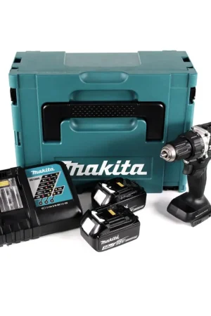 Offre Limitée Makita DDF 484 RFJB 18 V Li-Ion perceuse-visseuse sans fil édition spéciale noir en MAKPAC + 2x batterie BL 1830 3,0 Ah + chargeur rapide