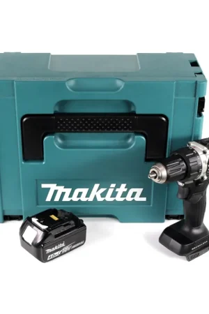 Makita DDF 484 M1JB 18 V Li-Ion perceuse-visseuse sans fil édition spéciale noir en MAKPAC + 1x batterie BL 1840 B 4,0 Ah - sans chargeur Authentique