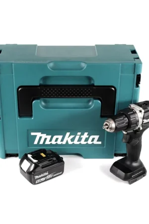 Makita DDF 484 T1JB perceuse-visseuse sans fil 18 V Li-Ion édition spéciale noir en MAKPAC + 1x batterie BL 1850 5,0 Ah - sans chargeur Retour Gratuit
