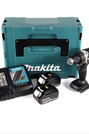 Offre Limitée Makita DDF 484 RTJB 18 V Li-Ion perceuse-visseuse sans fil édition spéciale noir en MAKPAC + 2x batterie BL 1850 5,0 Ah + chargeur rapide