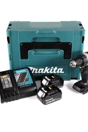 Makita DDF 484 RGJB 18 V Li-Ion perceuse-visseuse sans fil édition spéciale noir en MAKPAC + 2x batterie BL 1860 6,0 Ah + chargeur rapide Dernière Chance
