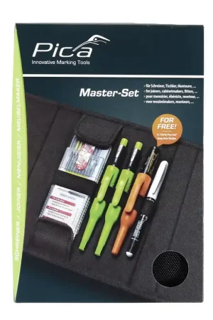 Pica Master Kit de marquage pour charpentier, menuisiers, ajusteurs ( 55010 ) Haute Qualité