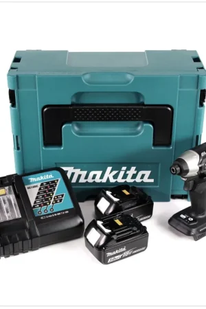 Makita DTD 155 RFJB Visseuse à percussion sans fil 18 V Brushless, Edition spéciale de couleur Noir + Coffret de transport MAKPAC + 2x Batteries BL1830 3,0 Ah + Chargeur DC 18 RC Acheter En Ligne