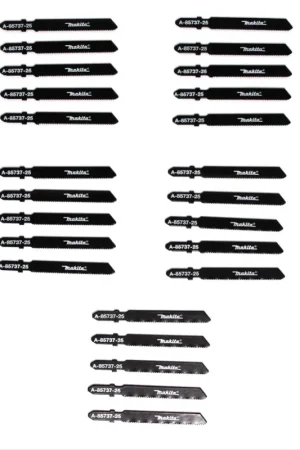 Makita B-22 Lames de scie sauteuse pour métall - 52mm - 25 pièces pour scies sauteuses avec support à queue en T (A-85737-25) Nouveauté