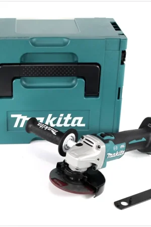 Retour Gratuit Makita DGA 513 ZJ Meuleuse d'angle sans fil 18V 125mm Brushless Solo + Makpac - sans batterie, sans chargeur