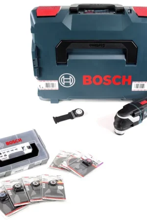 Bosch GOP 18 V-28 Professional Wireless Cutter Multi Cutter Starlock Plus en L-Boxx (06018B6001) avec 7 pièces. Kit d'accessoires pour cloisons sèches (06159975E6) Meilleur Prix