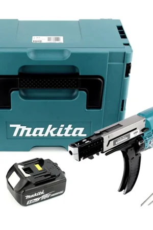 Makita DFR 750 T1J Visseuse à Magazine 18V 45-75mm + 1x Batterie 5,0Ah + Coffret Makpac - sans chargeur Affaire À Saisir