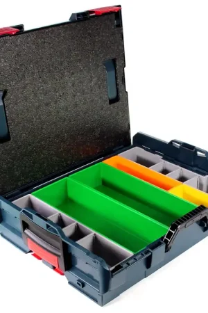 Usine Directe Bosch Sortimo L-Boxx 102 System Box Coffret de rangement séparations variables avec Insert 6 pièces. ( 1600A001S4 )