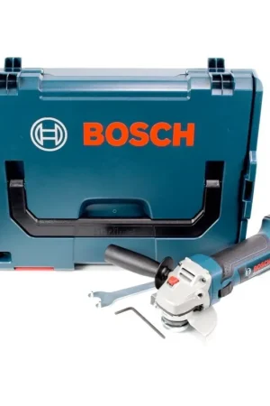 Meuleuse d'angle sans fil Bosch GWS 18 V-Li 115 mm Solo en L-Boxx (060193A304) + 25 x disque à tronçonner Bosch pour métal - 115 x 22,23 mm, décalé (2608600005) Affaire À Saisir