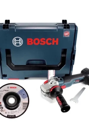 Meilleur Prix Bosch GWS 18 V-125 SC Professional Meuleuse d'angle sans fil 125mm brushless + L-Boxx (06019G3400) + 25 x Disques à tronçonner pour métal Bosch - sans Batterie, ni Chargeur (2608600221)