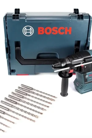 Remise Bosch GBH 18 V-26 Perforateur sans-fil SDS plus + Coffret L-Boxx + Makita SDS-VPlus Set de 12 forets SDS-Plus - sans batterie, sans chargeur
