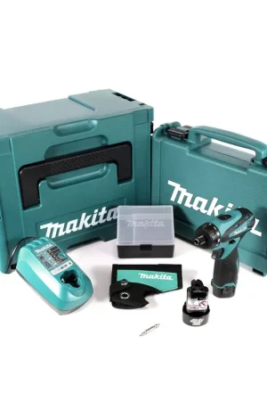 Meilleur Prix Makita DF030DWJ Perceuse visseuse sans fil 10,8V + 2x Batteries 1,3Ah + Chargeur + Coffret Makpac