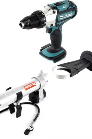 Makita DDF 451 Z 18 V Li-Ion Perceuse visseuse sans fil + Pistolet graisseur Makita pour douille hexagonale 1/4 "- sans Batterie ni Chargeur Retour Gratuit