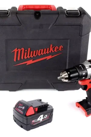 Perceuse à batterie Li-Ion sans balais Milwaukee M18 BLDD 401 18 V en coffret + 1 batterie 4,0 Ah - sans chargeur Soldes