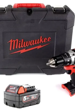 Perceuse sans balais sur batterie Li-Ion Milwaukee M18 BLDD 501 18 V en coffret + 1 batterie 5,0 Ah - sans chargeur Dernière Chance