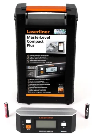 Top Vente Laserliner MasterLevel Niveau à bulle électronique digitale compacte plus avec interface Bluetooth + Coffret ( 081.265A )