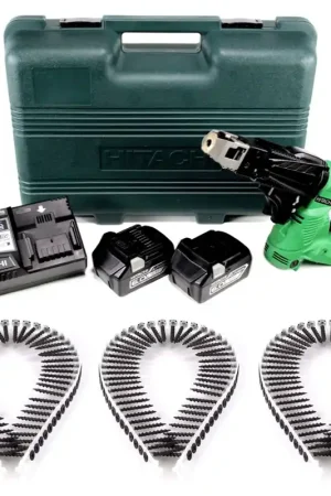 Hitachi WF 18 DSL Tournevis rapide à batterie Li-Ion 18 V en coffret + 2 batteries 6,0 Ah + chargeur + 1000 vis de magasin pas gros Dernière Chance