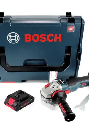 Usine Directe Bosch GWS 18 V-125 SC Professional 125mm brushless Meuleuse angulaire sans fil + Coffret de transport L-Boxx + 1 x Batterie 4,0 Ah ProCORE