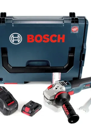 Meuleuse d'angle sur batterie Bosch GWS 18-125 SC 18V 125mm sans balais + 1x batterie ProCORE 4,0Ah + chargeur + L-Boxx Top Vente