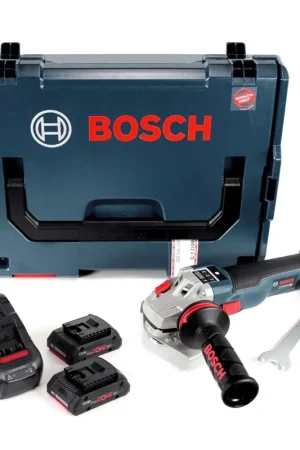 Meuleuse d'angle sur batterie Bosch GWS 18-125 SC 18V 125mm sans balais + 2x batterie ProCORE 4,0Ah + chargeur + L-Boxx Commander Vite