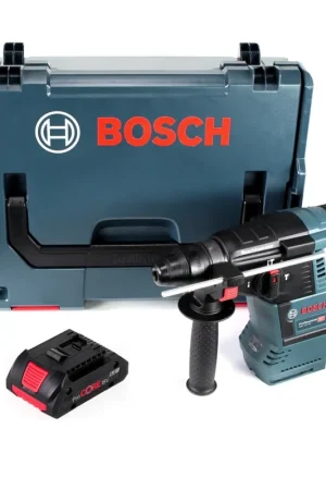 Retour Gratuit Bosch Professional GBH 18 V-26 Marteau perforateur sans-fil SDS-plus + Coffret de transport L-Boxx + Batterie ProCORE GBA 18 V 4,0 Ah - sans Chargeur