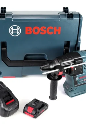 Bosch GBH 18 V-26 Professional SDS-plus Perforateur sans-fil + Coffret de transport L-Boxx + 1x Batterie GBA 18 V 4,0 Ah ProCORE + Chargeur GAL 1880 CV Expédition Rapide