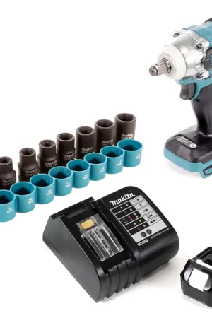 Expédié Aujourd'hui Makita DTW 285 SM1 clé à chocs sans fil 18V 280Nm 1/2" brushless + 1x batterie 4,0Ah + chargeur + jeu de clés à douilles