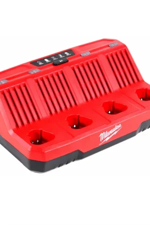 Achetez Aujourd'hui Milwaukee M12 C4 Chargeur (4-ports) pour batteries 12 V de la gamme M12