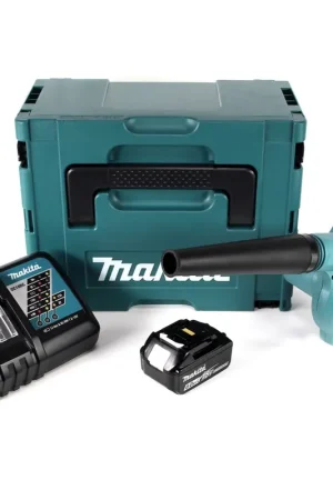 Makita DUB 182 RG1J 18 V Li-Ion Aspirateur souffleur sans fil + Coffret de transport Makpac + 1 x Batterie 6,0 Ah + Chargeur Quantité Limitée
