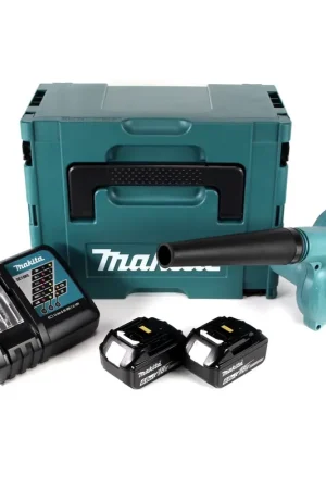Makita DUB 182 RGJ 18 V Li-Ion Aspirateur souffleur sans fil + Coffret de transport Makpac + 2 x Batteries 6,0 Ah + Chargeur Affaire À Saisir