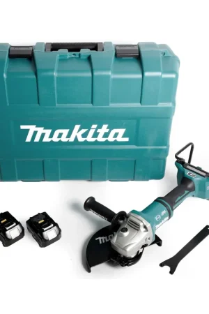 Makita DGA 901 M4KU2 36 V Meuleuse d'angle sans fil 230 mm + Coffret de transport + 2 x Batteries Makita BL1840 4,0 Ah - sans Chargeur Solde