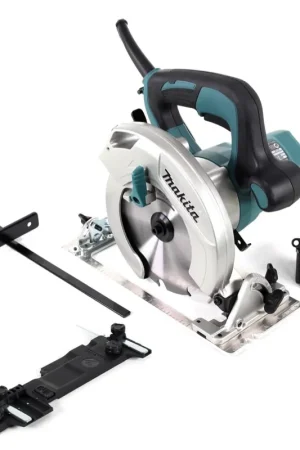 Meilleure Vente Makita HS 6601 Scie circulaire électrique 1050 W / 165 mm + Adaptateur de rail de guidage Makita E