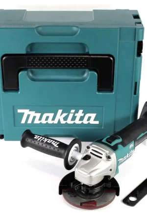 Meuleuse d'angle sans fil Makita DGA 454 ZJ 18 V 115mm Solo + Makpac - sans batterie, sans chargeur Jusqu'à Épuisement Des Stocks