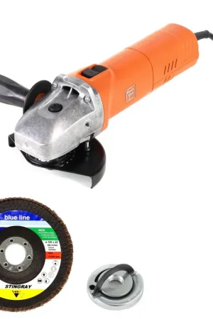 Meuleuse d'angle Fein WSG 17-125 HP 1700W 125mm + écrou à dégagement rapide Fixtec + 10x rondelles de blocage dentelées Jusqu'à Épuisement Des Stocks