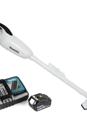 Makita DCL 180 RG1 W Aspirateur à batterie 18 V blanc + 1x batterie 6,0 Ah + chargeur Dernier Modèle