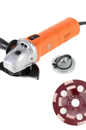 Prix Promo Meuleuse d'angle FEIN WSG 15-125 P 1500W 125mm + écrou rapide M14 + meule boisseau diamantée