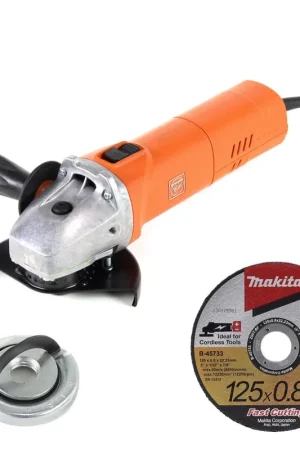 Offre Spéciale Meuleuse d'angle FEIN WSG 15-125 P 1500W 125mm + écrou rapide M14 + 5 x disques à tronçonner