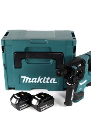 Achat Immédiat Makita DHR 280 GJ 2 x 18 V Li-Ion Perforateur-burineur sans fil Brushless 28 mm pour SDS-PLUS + 2 x Batteries 6,0 Ah + Coffret MakPac - sans chargeur