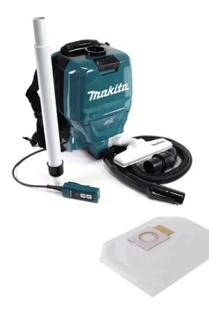 Prix Cassé Aspirateur dorsal à batterie Makita DVC 260 Z 36 V (2x 18V) brushless solo + sac filtrant Makita 2l 10 pièces - sans batterie ni chargeur