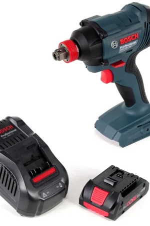 Bosch GDX 18 V-180 Li-Ion Visseuse-boulonneuse à chocs sans fil + 1x Batterie 4,0 Ah ProCore + Chargeur Haute Qualité