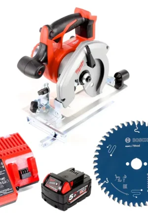Scie circulaire sur batterie Milwaukee HD18CS-501C 18V 165 mm + 1x batterie 5,0Ah + chargeur + lame de scie circulaire Marque